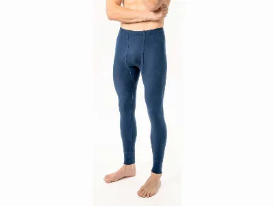 Living Crafts Living Crafts Bio-Herren-Lange-Unterhose JONATHAN mit elastischem Bund, navy, Gr. 6 (L)