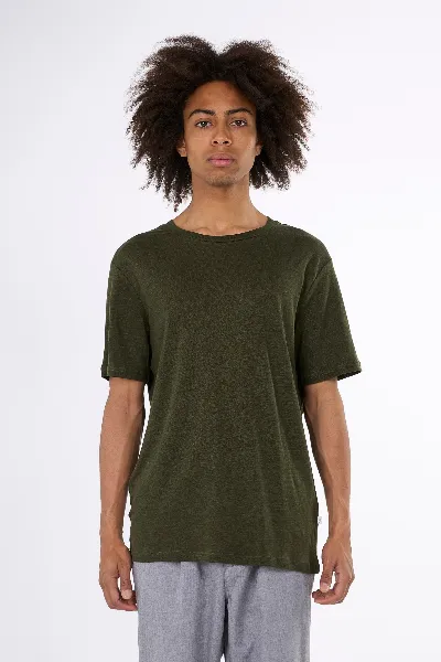 KnowledgeCotton Apparel KnowledgeCotton Apparel Herren vegan T-Shirt Forrest Night Green