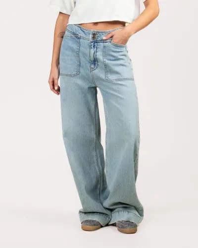 Kuyichi Kuyichi FARRAH Flare Jeans (Worker Steel blue)