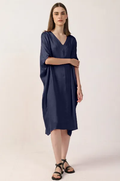 Neu Nomads Neu Nomads Damen vegan Kleid Kaftan Francine Mitternacht