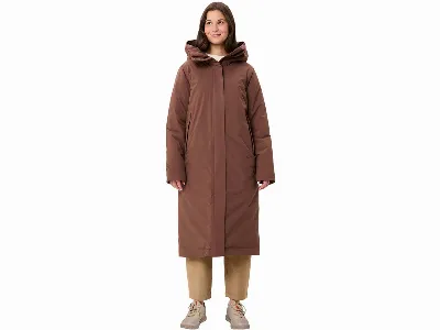 Vaude VAUDE Damen-Mantel 'Coreway' mit 2-Wege-Front-Reißverschluss, tobacco,