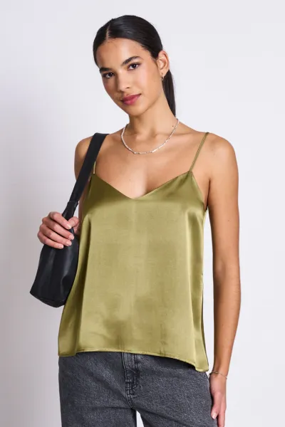 JAN N JUNE JAN 'N JUNE Damen vegan Slip Top Maud Woody Olive