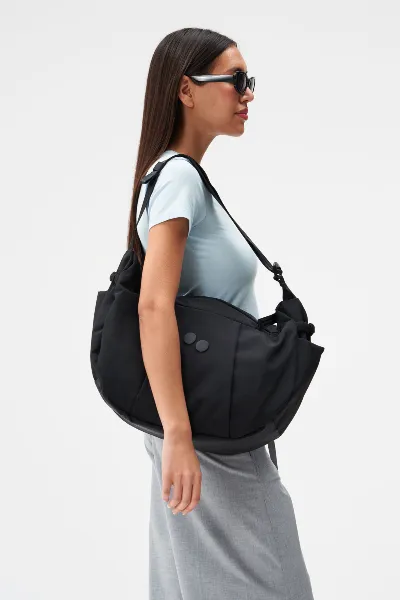 PINQPONQ pinqponq Herren vegan UmhÃ¤ngetasche Krumm GroÃŸ Crinkle