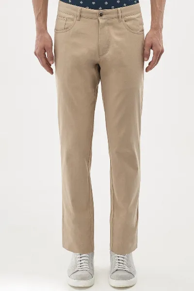 ORGANICATION ORGANICATION Herren vegan Freizeithose Beige Elastan Mix