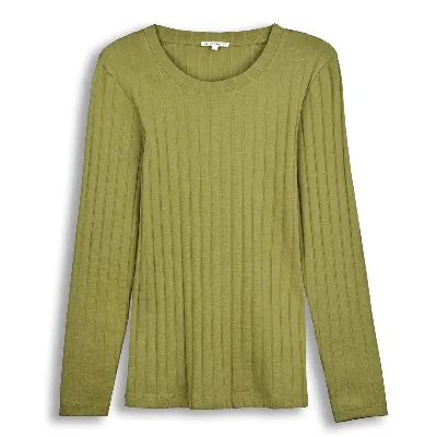 Living Crafts LIVING CRAFTS - Damen Langarm-Shirt - Grün