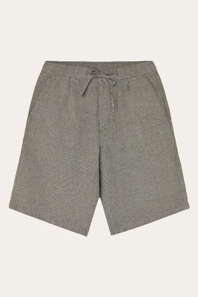 KnowledgeCotton Apparel KnowledgeCotton Apparel Herren vegan Shorts Loose Leinen Twill Yarndyed