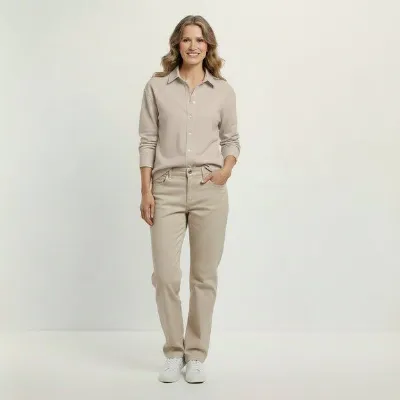 YTWOO YTWOO Oversized Leinenhemd für Damen