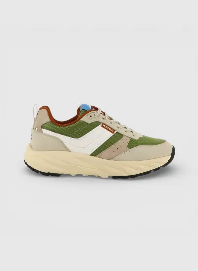 MEEKO MEEKO Herren vegan Sneaker Pongo Epsom Olive Grün
