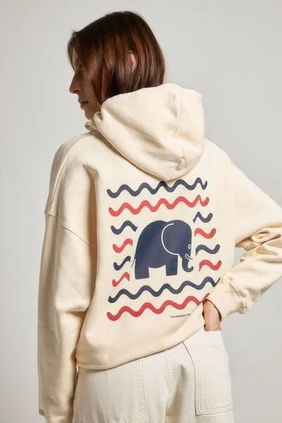 Trendsplant Trendsplant Women's Explanada Organic Oversized Hoodie Ivory