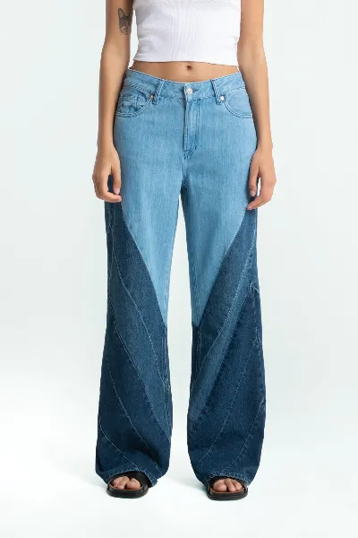 Kings Of Indigo Kings of Indigo Damen vegan Jeans Tiy Paneling
