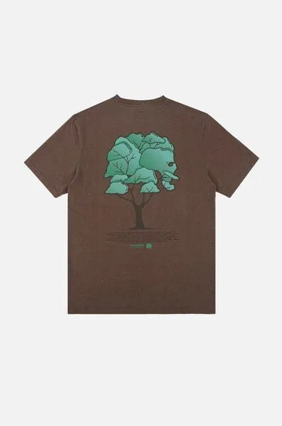 Trendsplant Trendsplant Pontido Pigment T-Shirt Chestnut
