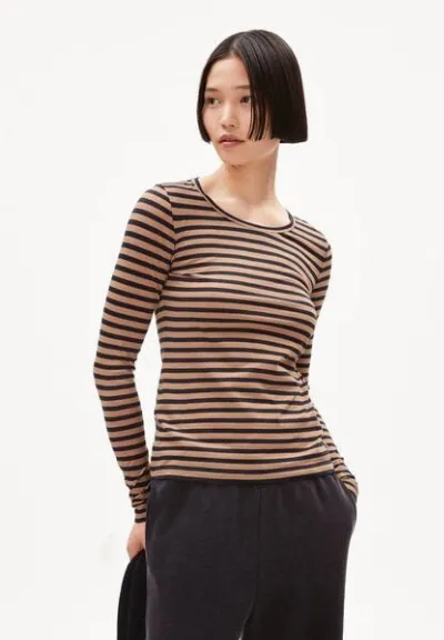 ARMEDANGELS ARMEDANGELS ENRICCAA STRIPES Damen Longsleeve Slim Fit aus Bio-Baumwolle
