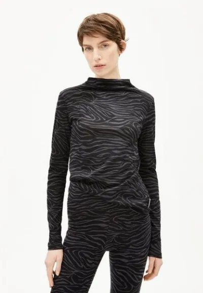 ARMEDANGELS ARMEDANGELS CALUNAA ZEBRARAA Damen Longsleeve aus Bio-Baumwolle