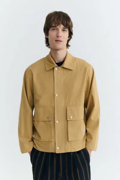 thinking mu Thinking MU Herren vegan Jacke Oversize Callum Kamelbraun