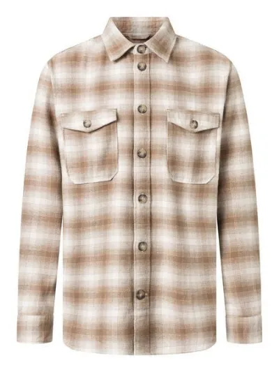 KnowledgeCotton Apparel KnowledgeCotton Apparel Herren Overshirt - FLANNEL LOOSE FIT CHECKERED SHIRT - GOTS