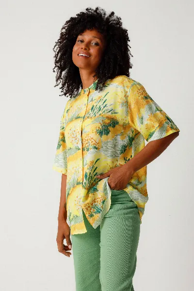 SKFK SKFK Damen vegan Shirt Xume Mehrfarbig