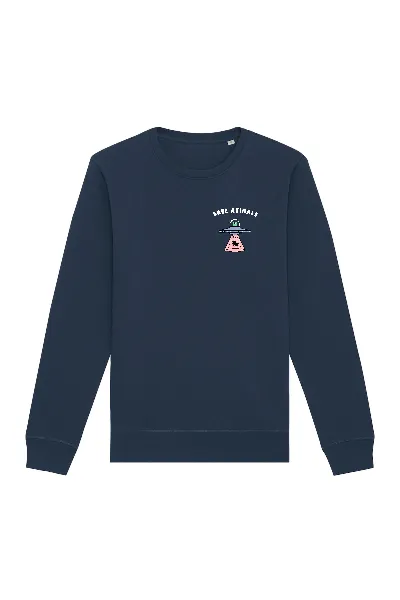 Oat Milk Club Oat Milk Club Damen vegan Sweatshirt Save Animals Navy