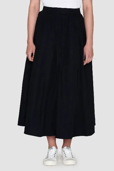 KnowledgeCotton Apparel KnowledgeCotton Apparel Damen vegan Faltenrock Black Jet