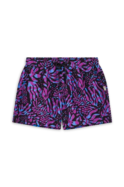 A-dam Badeshorts Leafs Schwarz
