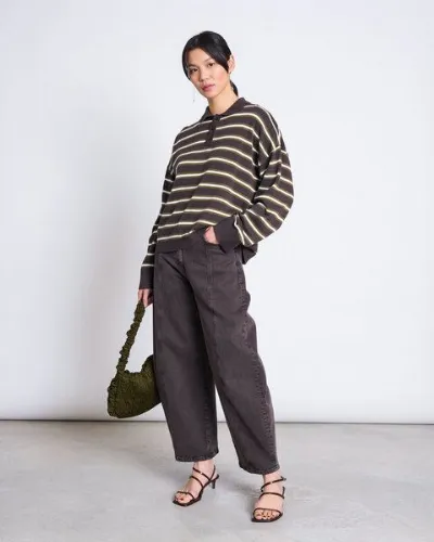JAN N JUNE JAN N JUNE Oversized Polo-Strickpullover ETTA GOTS