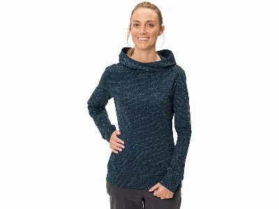 Vaude VAUDE Damen-Pullover 'Tuenno' mit angeschnittener Kapuze, dark sea,
