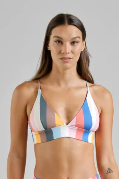 dedicated Bikini Top Alva Stripes Pink