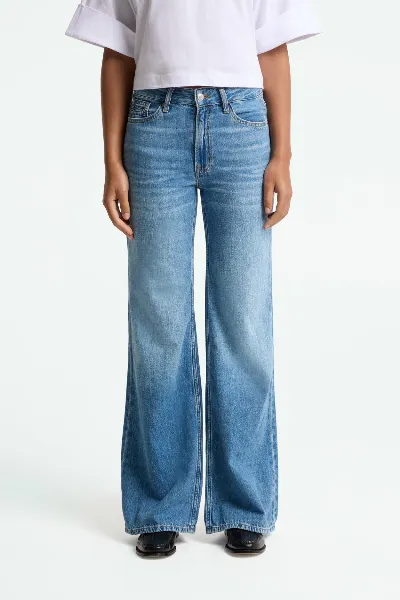 Kings Of Indigo Kings of Indigo Damen vegan Jeans Jane Hopcete Electric Mid Blue