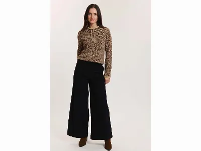tranquillo tranquillo Bio-Damen-Cordhose 'Paolaa' mit extra weitem Bein, black,