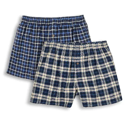 Living Crafts LIVING CRAFTS - Herren Boxer-Shorts, 2er-Pack - Beige