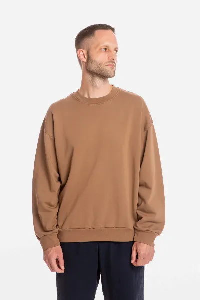 MATONA MATONA Herren vegan Sweatshirt Kakao
