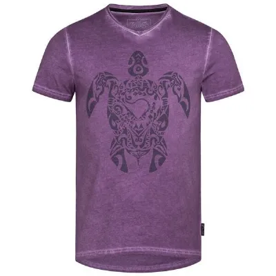 Lexi&Bö Lexi&Bö Tribal Turtle V-Neck T-Shirt Herren