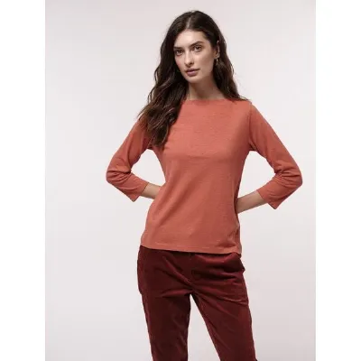 LANIUS LANIUS U-Bootshirt aus Hanf mit Bio-Baumwolle