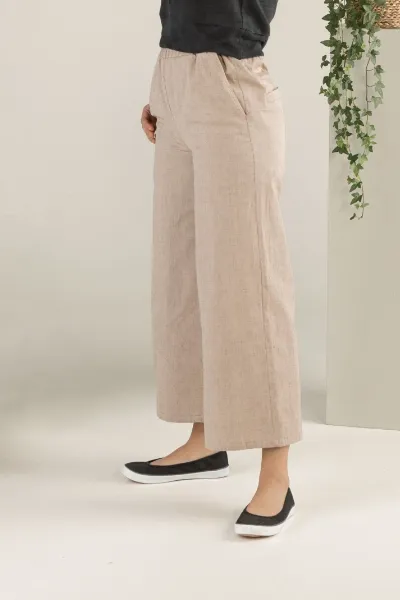 TAWAST TAWAST Damen vegan Culottes Forest Whispers Haselnuss