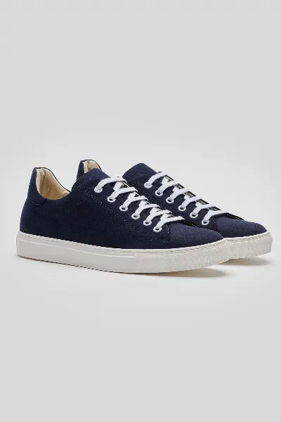 Solari Milano Solari Milano Herren vegan Sneaker G1 Vegan Suede Blue