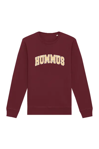 Oat Milk Club Oat Milk Club Damen vegan Sweatshirt Hummus Bordeaux