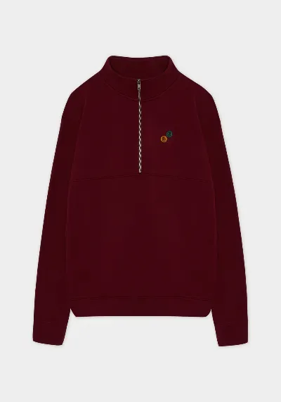 HAFENDIEB Hafendieb Herren vegan Angelclub Troyer Sweater Dark Burgundy