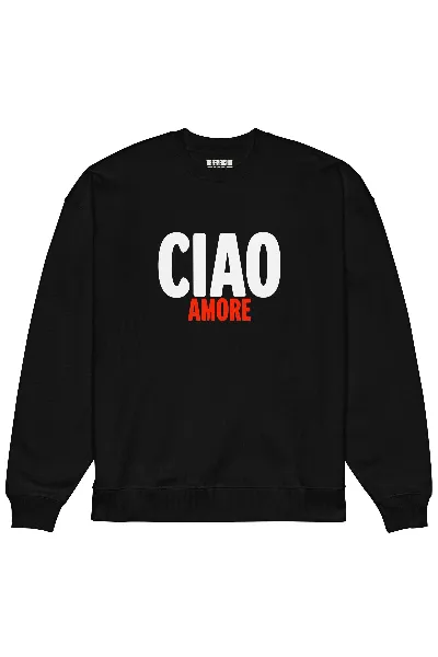 The Refined Spirit The Refined Spirit Damen vegan Sweatshirt Oversized Ciao Amore