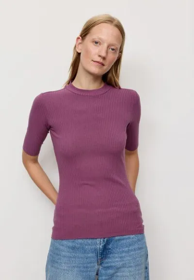 recolution Damen Rib Longsleeve aus Leinen und LENZING ECOVERO Viskose Mix - DANDELION - recolution