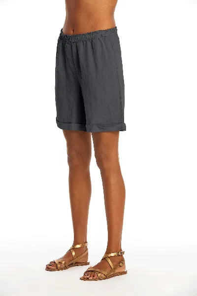 RAVENS VIEW IBIZA RAVENS VIEW IBIZA Damen vegan Lange Shorts Creta Lava Blau