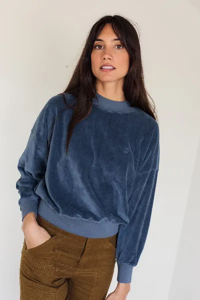 TWOTHIRDS TWOTHIRDS Damen vegan Sweatshirt Binz Blau