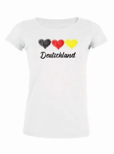 Human Family Human Family Damen Rundhals T-Shirt WM - Team Germany
