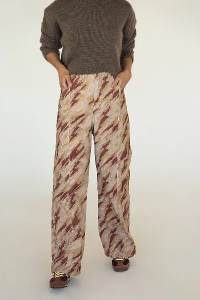 Näz Näz Damen vegan Hose Corduroy Elsa Print