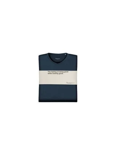 KnowledgeCotton Apparel KnowledgeCotton Apparel 3-Pack Basic T-Shirts mit V-Ausschnitt aus Bio-Baumwolle