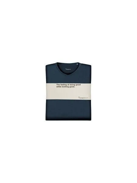 KnowledgeCotton Apparel KnowledgeCotton Apparel 3-Pack Basic T-Shirts mit V-Ausschnitt aus Bio-Baumwolle
