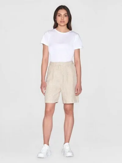 KnowledgeCotton Apparel KnowledgeCotton Apparel Shorts - POSEY Wide Shorts - aus Bio Leinen