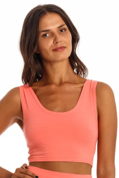 RAVENS VIEW IBIZA RAVENS VIEW IBIZA Damen vegan Yoga Top Koralle Rosa