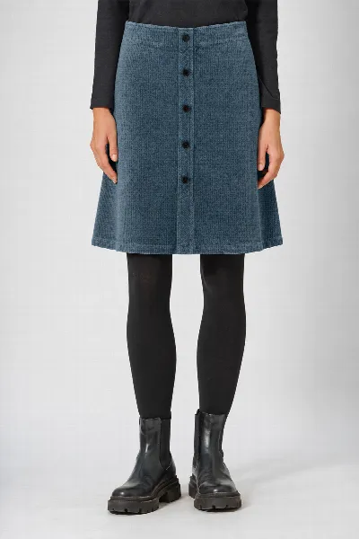 HempAge Hempage Damen vegan Rock Knopfleiste Tauben
