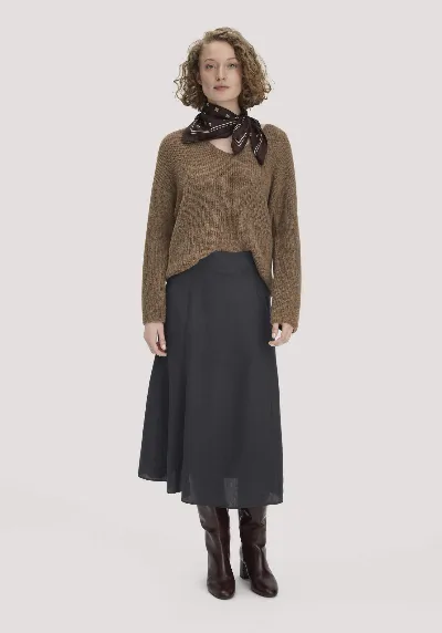 hessnatur hessnatur Damen Gewebe Rock Midi aus TENCEL™ Lyocell