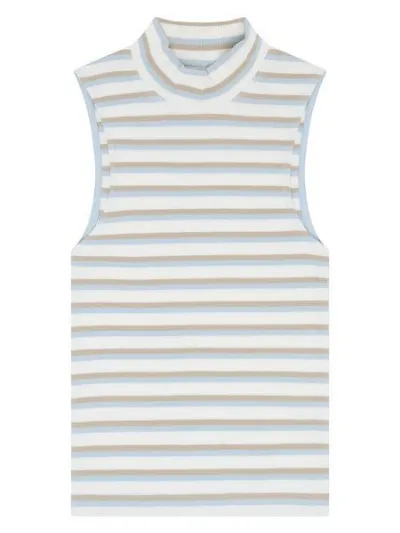 KnowledgeCotton Apparel KnowledgeCotton Apparel Ripptop - High neck rib top - aus Bio-Baumwolle