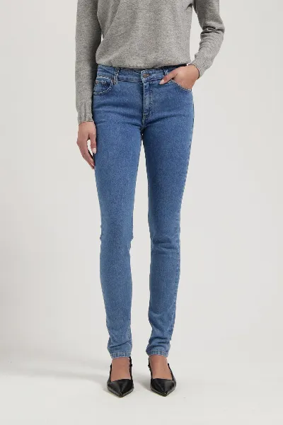 MUD Jeans MUD Jeans Damen vegan Jeans Mid Skinny Skyler Stone Vintage